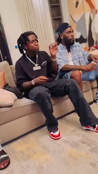  Looks like @theycallmeshallipopix @burnaboygram got something cooking