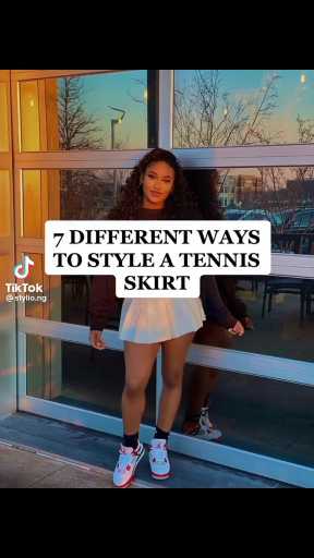 Tips on how to style tennis skirt