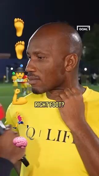  Didier Drogba's reaction at the end o