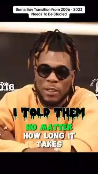  Burna Saw It Coming
Let's take it