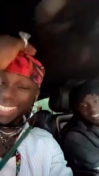  DJ Spinall & Omah Lay vibing to