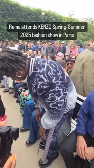 
Rema attends KENZO Spring-Summer 2025 fashion show