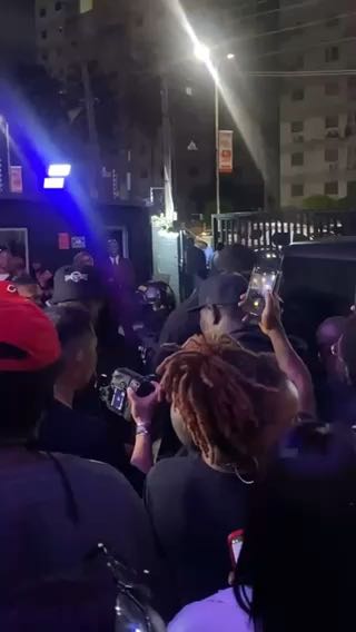  Rema arriving at his listening party tonight!