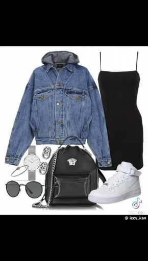 Denim jacket with a dress outfits ideas
