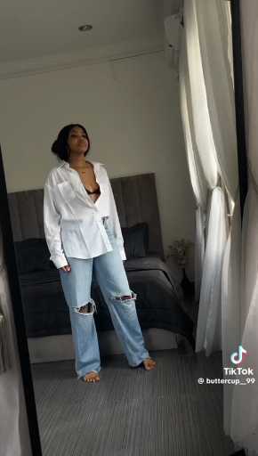 White shirt and jean outfit idea 

cc: