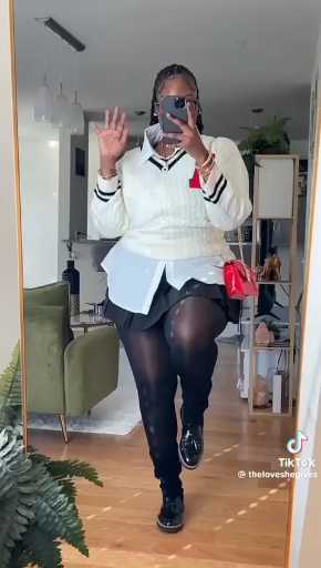 Mini skirt and shirt outfit idea

cc: