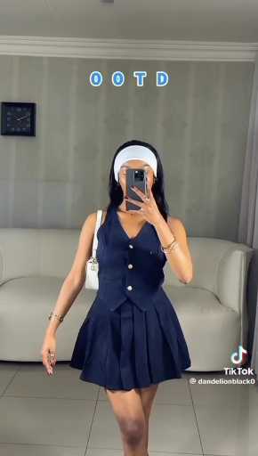 Vest and mini skirt outfit idea

cc: