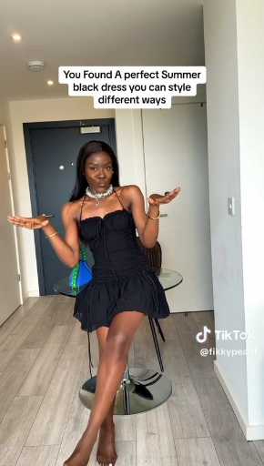How to style a black dress in