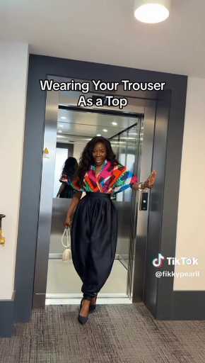 How to style trouser as top

Cc: