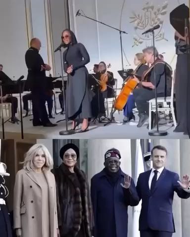  Asa performing at the State dinner held