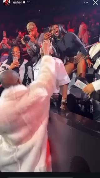  Between Usher and a fan who matched