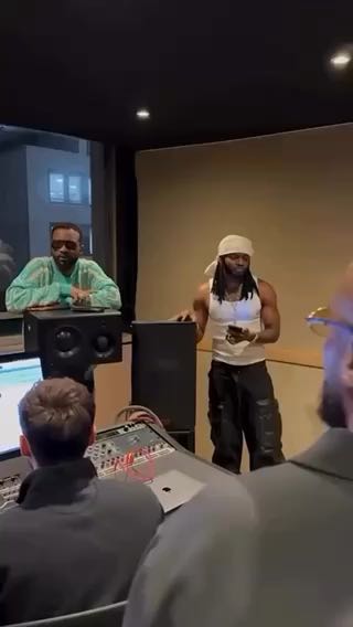  Studio Session In Paris as I diamondplatnumz