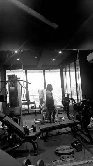  Olamide preparing physically in the gym for