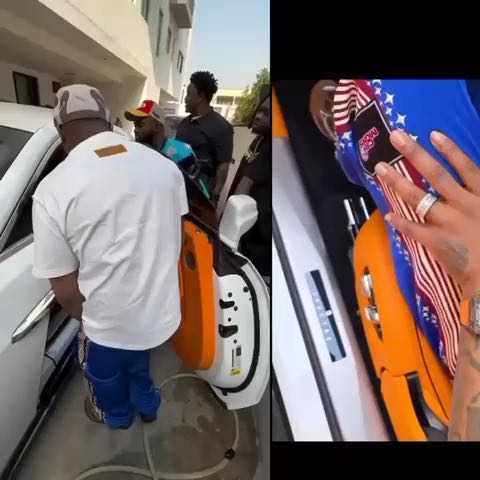  Davido unveils a new Rolls Royce, and