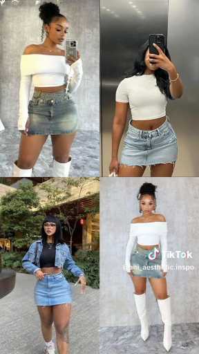 Denim shorts or skirt which is your