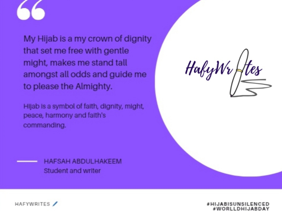HIJABIS UNSILENCED: A poem by Hafywrites