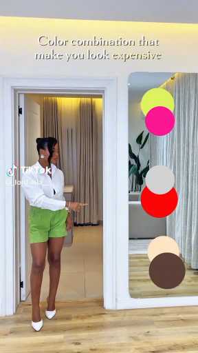 Outfit color combination that makes you look