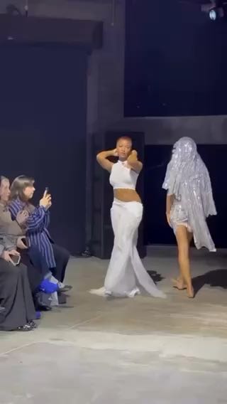  Ayra Starr walks the runway at the