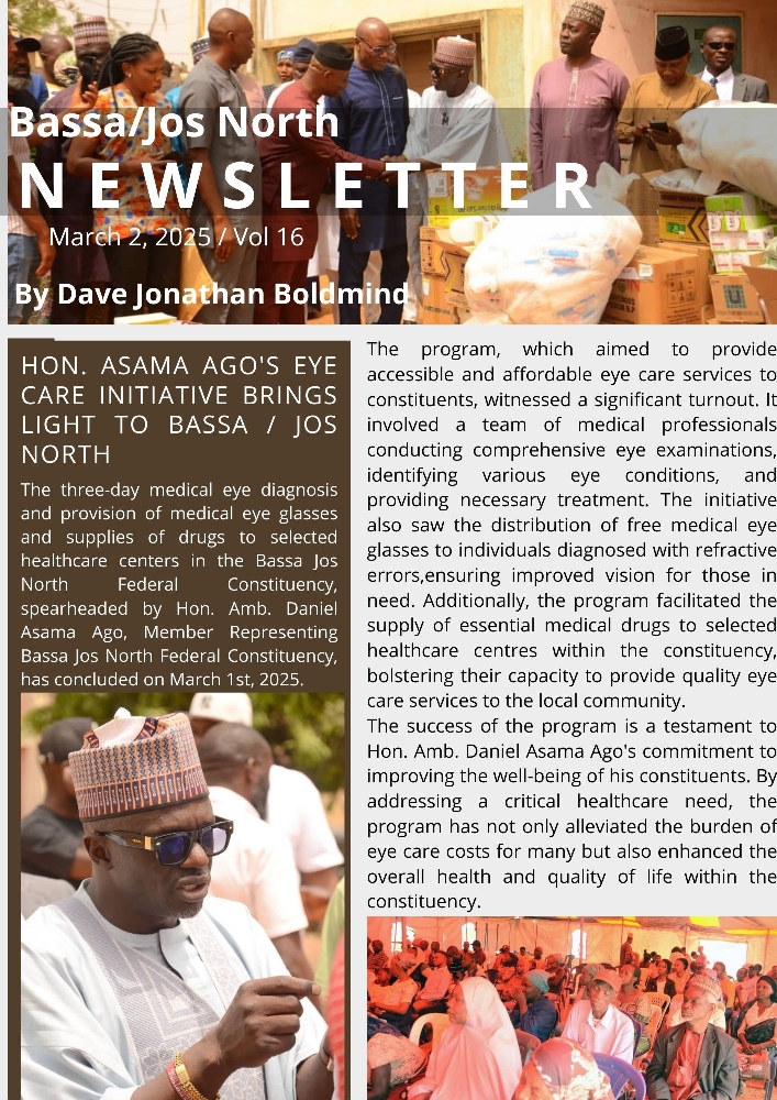 Hon. Amb. Daniel Asama Ago gives light to Bassa Jos North Constituents