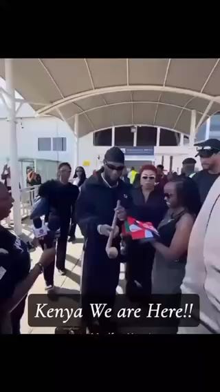  The moment Burna Boy and his team