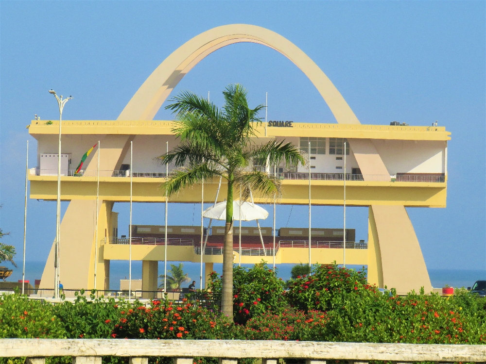 Explore the Independence Arch of Accra Ghana