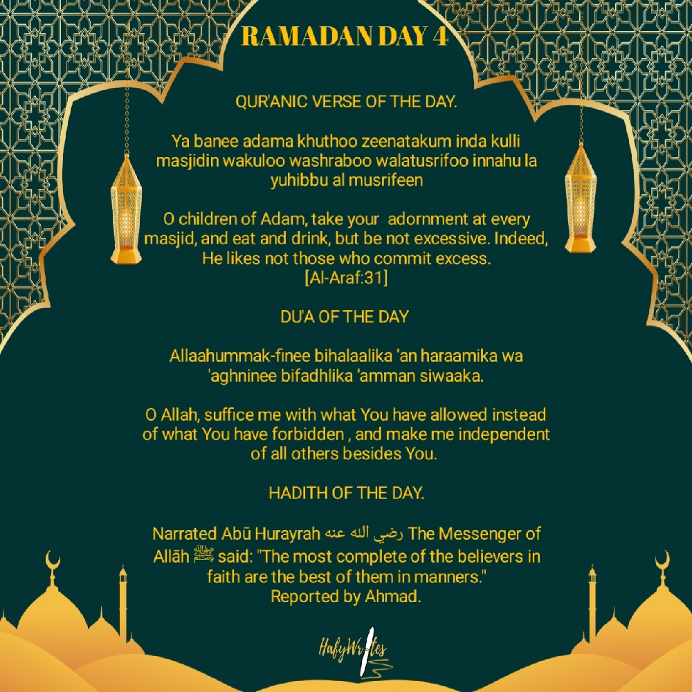 RAMADAN DAY 4