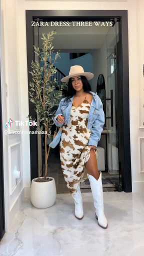 Three ways to style a long dress