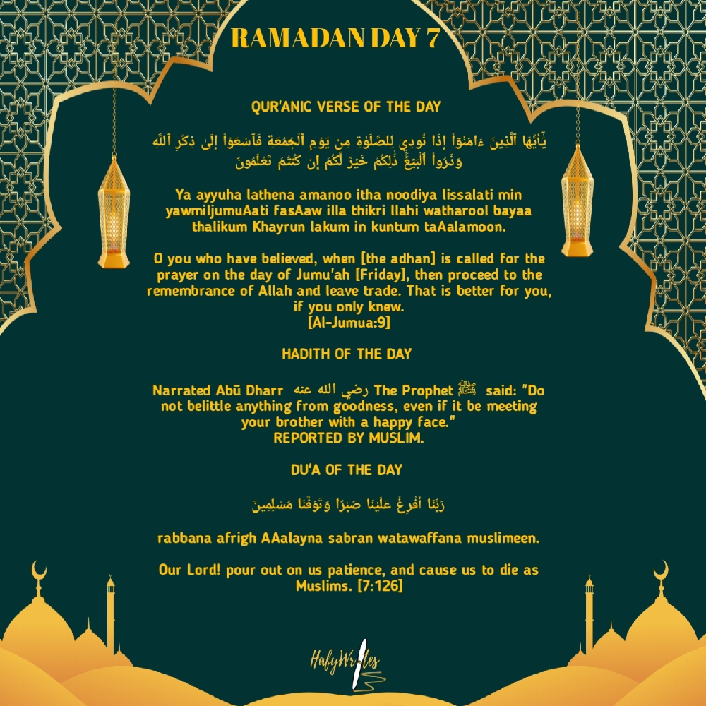 RAMADAN DAY 7