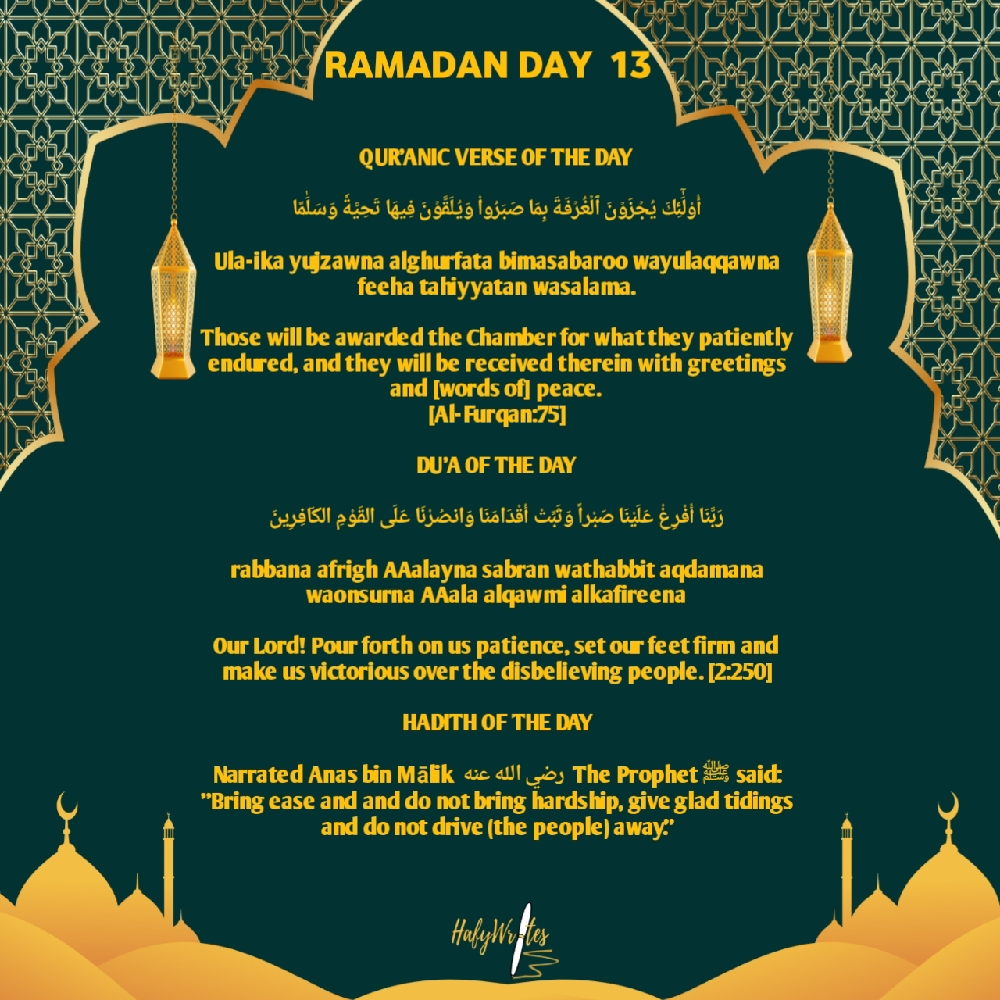 RAMADAN DAY 13