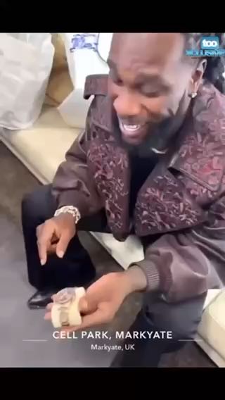  Burna Boy with his latest luxury purchase,