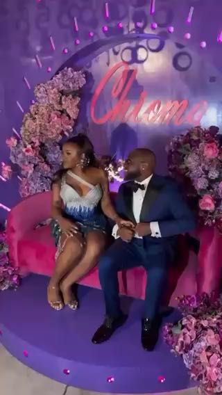  Davido and Chioma at Chioma Surprise
birthday
