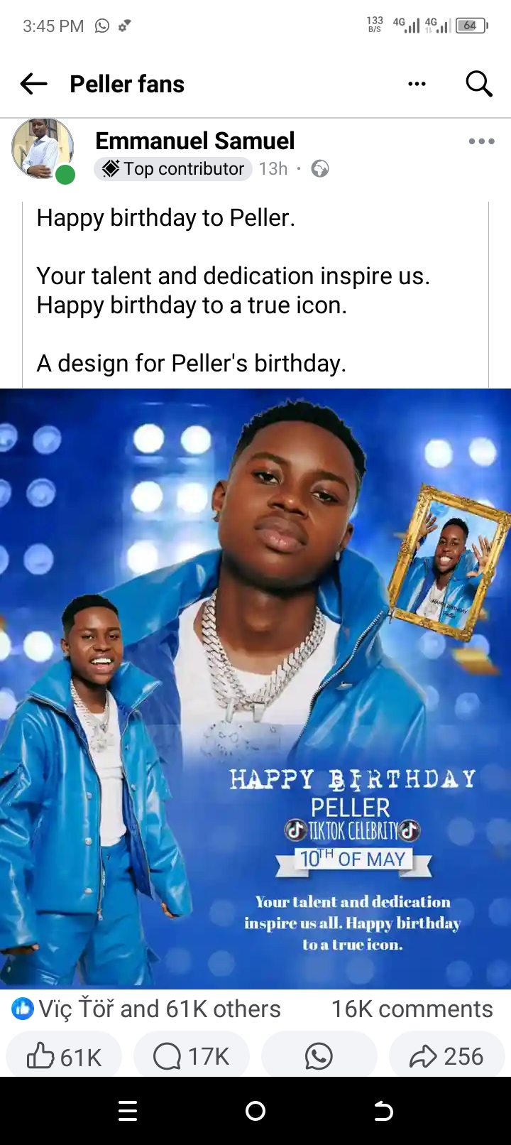 Happy birthday to Peller 