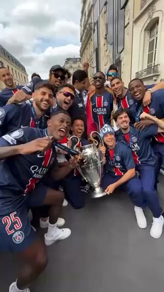  Our champions are in Paris!
cc: psg