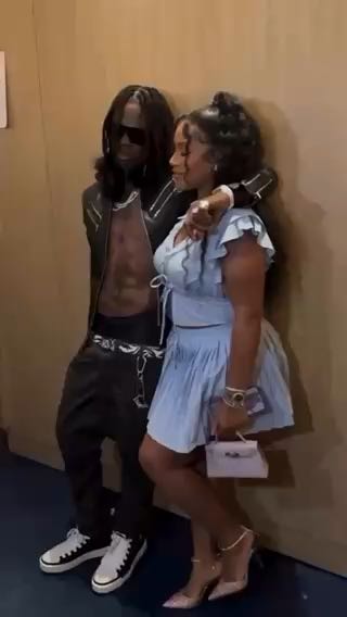  Rema & Steff London backstage after his