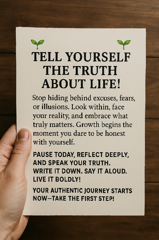 Tell Yourself the Truth About Life!
