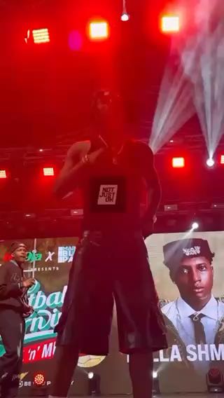  Bella Shmurda paid tribute to Mohbad tonight